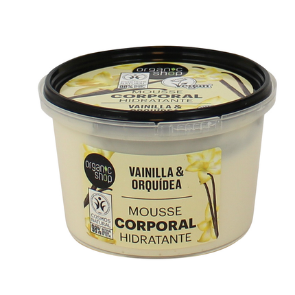 ORGANIC SHOP MOUSSE CORPO IDRATANTE VAINILLA & ORQUIDEA VASO 250 ML