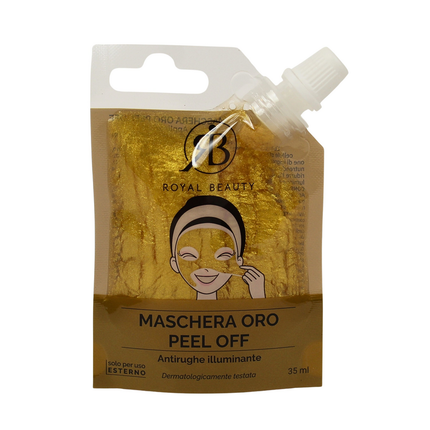 ROYAL BEAUTY MASCHERA VISO BUSTINA SQUEEZE GOLD