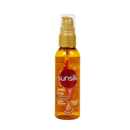 SUNSILK SCINTILLE DI LUCE OLIO NUTRIENTE CON OLIO D'ARGAN CAPELLI SPENTI E CRESPI 75 ML