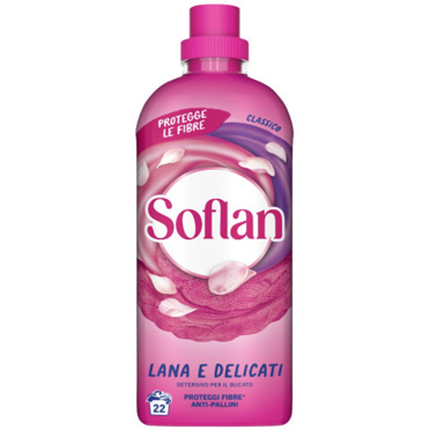 SOFLAN DETERSIVO LIQUIDO CLASSICO BUCATO LANA e DELICATI 22 LAVAGGI 900 ML