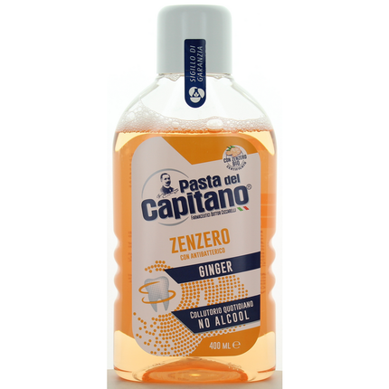 PASTA DEL CAPITANO COLLUTORIO ZENZERO CON ANTIBATTERICO 400 ML
