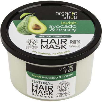 ORGANIC SHOP MASCHERA CAPELLI RISTRUTTURANTE AVOCADO & HONEY 250 ML