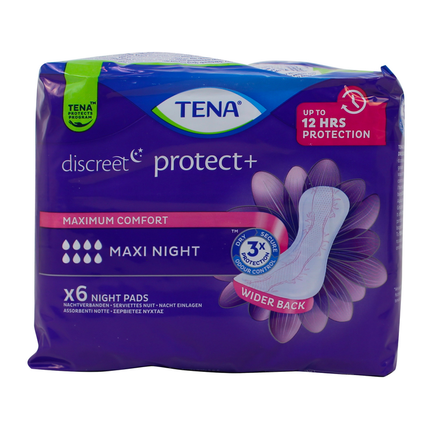 TENA DISCREET MAXI NIGHT 6 PEZZI ASSORBENTI PLUS DISPOSITIVO MEDICO CE CL1