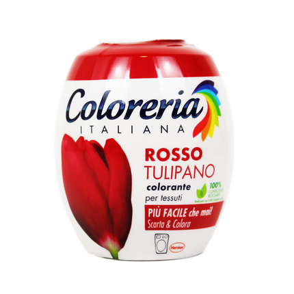 COLORERIA ITALIANA ROSSO TULIPANO COLORANTE PER TESSUTI