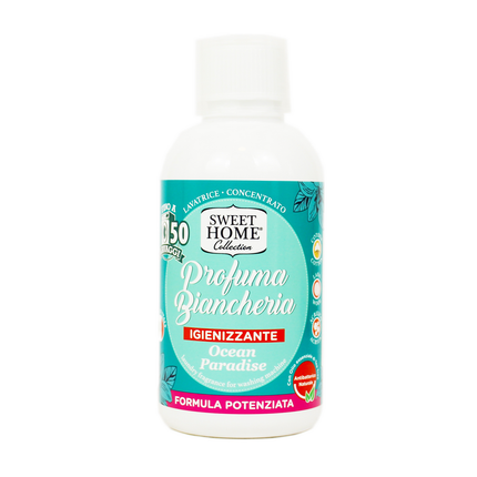 SWEET HOME PROFUMA BIANCHERIA CONCENTRATO PER LAVATRICE IGIENIZZANTE OCEAN PARADISE 50 LAVAGGI 250 ML