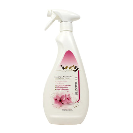WEXOR DEO BOOSTER ESSENZA MULTIUSO CON MICROCAPSULE ROSA INGLESE, GERANIO E FIORI DI CILIEGIO TRIGGER 750 ML
