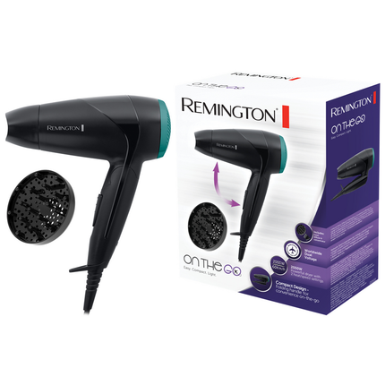 REMINGTON D1500 2000 W PHON DA VIAGGIO MANICO PIEGHEVOLE 2 VELOCITA' 2 TEMPERATURE