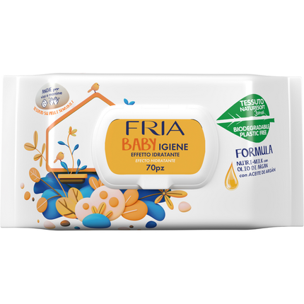 FRIA BABY IGIENE 70 SALVIETTE CON OLIO DI ARGAN NUTRI-MILK