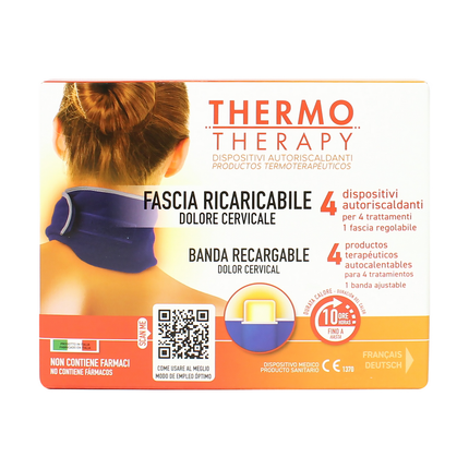 THERMO THERAPY FASCIA DOLORE CERVICALE + 4 DISPOSITIVI AUTORISCALADANTI PER 4 TRATTAMENTI