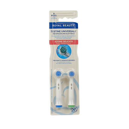 ROYAL BEAUTY 2 TESTINE PER SPAZZOLINO ELETTRICO AZIONE DELICATA