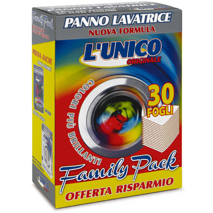 L'UNICO ORIGINALE PANNO LAVATRICE COLORI BRILLANTI 30 FOGLI - CATTURA COLORI-