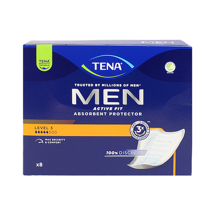 TENA MEN ACTIVE FIT -LEVEL 3- 8 PZ PANNOLONI ADULTO
