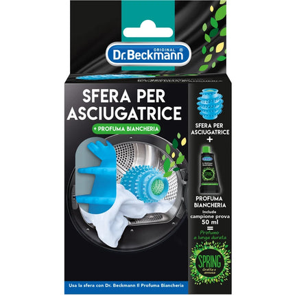 Dr.BECKMANN SFERA PER ASCIUGATRICE + PROFUMA BIANCHERIA PROVA 50 ML