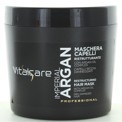 VITALCARE IMPERIAL ARGAN MASCHERA CAPELLI RISTRUTTURANTE CAPELLI SECCHI DANNEGGIATI 500 ML