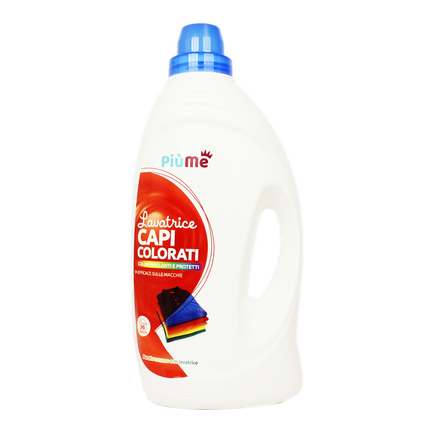 PIUME LAVATRICE CAPI COLORATI DETERSIVO BUCATO A MANO E LAVATRICE 36 LAVAGGI 1800 ML