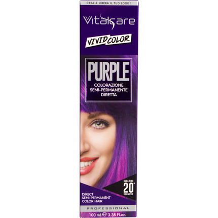 VITALCARE VIVID COLOR PURPLE COLORAZIONE CAPELLI SEMI PERMANENTE 100 ML