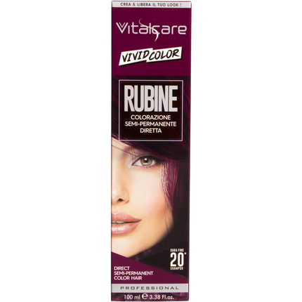 VITALCARE VIVID COLOR RUBINE COLORAZIONE CAPELLI SEMI PERMANENTE 100 ML