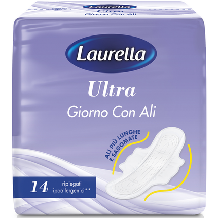 LAURELLA ULTRA GIORNO CON ALI RIPIEGATI 14 PZ ASSORBENTI
