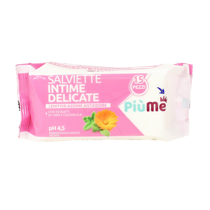 PIUME SALVIETTE INTIME DELICATE TIMO e CALENDULA 15 PZ