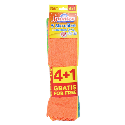 SPONTEX MICROFIBRE COLLECTION XXL cm 36x38 PZ 4+1