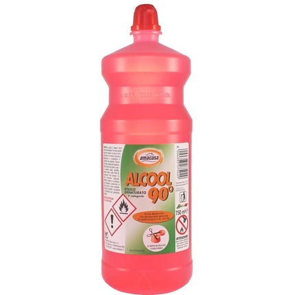 ALCOOL ETILICO DENATURATO 90° GRADI AMACASA 750 ML