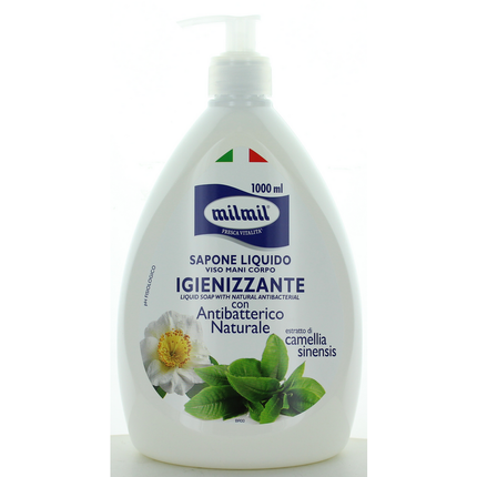 MIL MIL SAPONE LIQUIDO IGIENIZZANTE CON ANTIBATTERICO DISPENSER 1000 ML