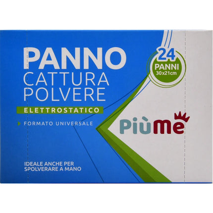 PIUME PANNO CATTURA POLVERE ELETTROSTATICO CM 30x21 24 PZ