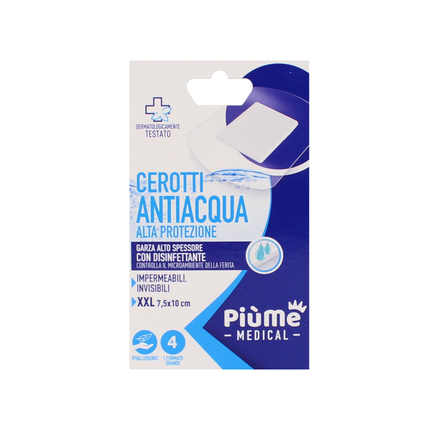 PIUME CEROTTI IN PU ACQUA STOP 4 PZ CM 7,5x10