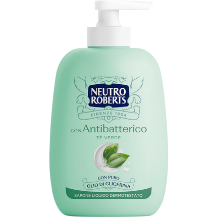 NEUTRO ROBERTS SAPONE LIQUIDO CON ANTIBATTERICO TE' VERDE DISPENSER 200 ML