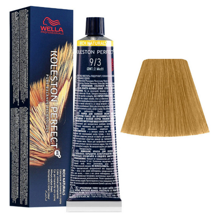 WELLA KOLESTON PERFECT ME PURE NATURALS TINTURA CAPELLI 9/3 BIONDO CHIARO DORATO
