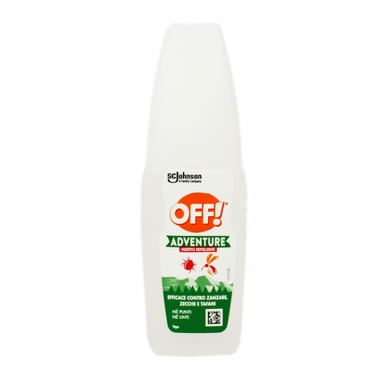 OFF! ADVENTURE INSETTO REPELLENTE CONTRO ZANZARE, ZECCHE e TAFANI VAPO 100 ML