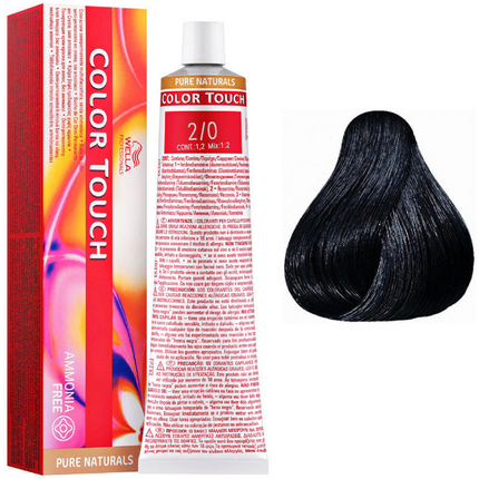WELLA COLOR TOUCH AMMONIA FREE 2/0 NERO