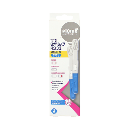 PIUME MEDICAL 2 TEST DI GRAVIDANZA PRECOCE RISULTATO ANCHE IN 1 MINUTO
