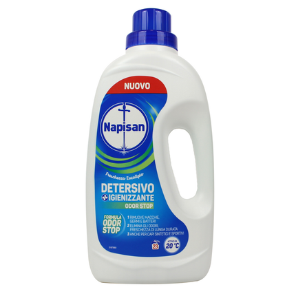 NAPISAN DETERSIVO IGIENIZZANTE LIQUIDO LAVATRICE ODOR STOP 23 LAVAGGI