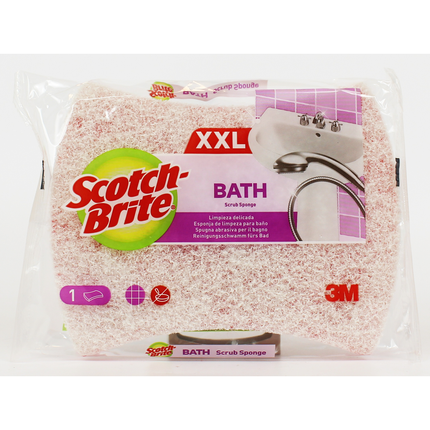 SCOTCH BRITE SPUGNA BAGNO FIBRA BIANCA DELICATA FORMA XXL