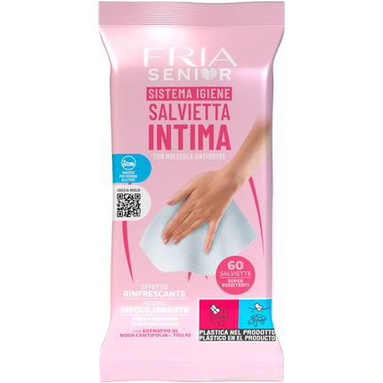 FRIA SENIOR IGIENE INTIMA PH FISIOLOGICO 60 SALVIETTE