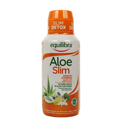 EQUILIBRA SLIM ALOE VERA SUCCO ESTRATTO DI MORINGA 10 GIORNI DETOX 0,5 LITRO INTEGRATORE ALIMENTARE