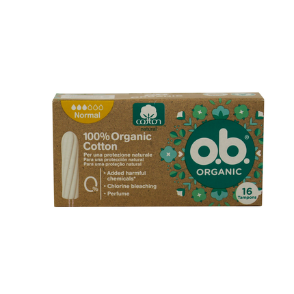 OB ORGANIC NORMAL 16 PZ 100% COTONE BIOLOGICO