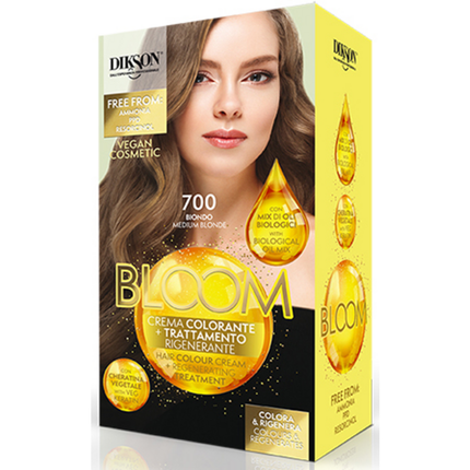 DIKSON BLOOM 700 BIONDO CREMA COLORANTE E TRATTAMENTO RIGENERANTE