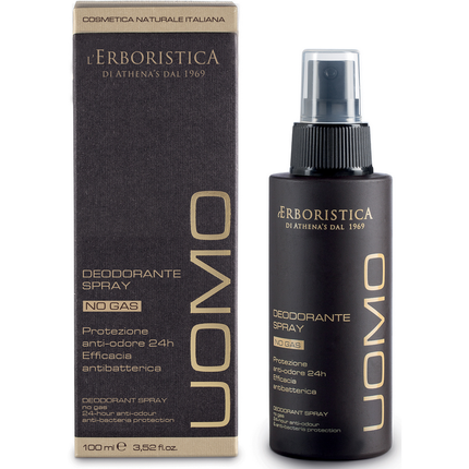 L'ERBORISTICA UOMO DEODORANTE SPRAY NO GAS ANTI-ODORE 24h 100 ML