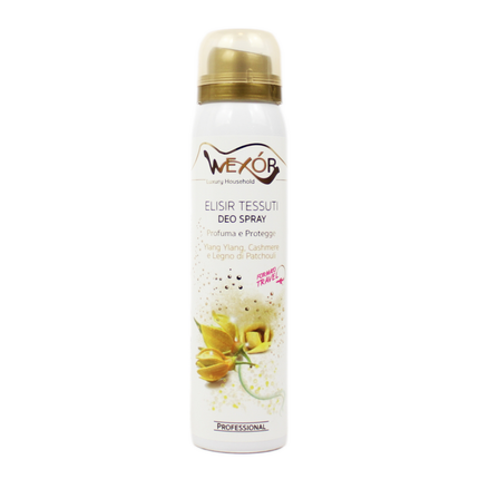 WEXOR ELISIR TESSUTI DEO SPRAY PROFUMA e PROTEGGE YLANG YLANG, CASHMERE e LEGNO DI PATCHOULI FORMATO TRAVEL 100 ML