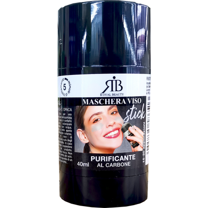 ROYAL BEAUTY MASCHERA VISO STICK AL CARBONE