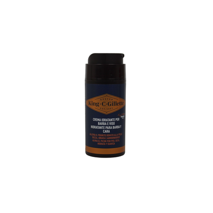 KING C GILLETTE CREMA IDRATANTE PER BARBA e VISO 100 ML