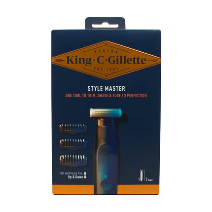 KING C GILLETTE STYLE MASTER TRIM + 3 TESTINE
