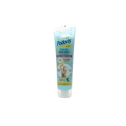 PODOVIS PEDILUVIO EMOLLIENTE EFFETTO VELLUTO CON MIRTILLO E CARBONE ATTIVO TUBO 150 ML
