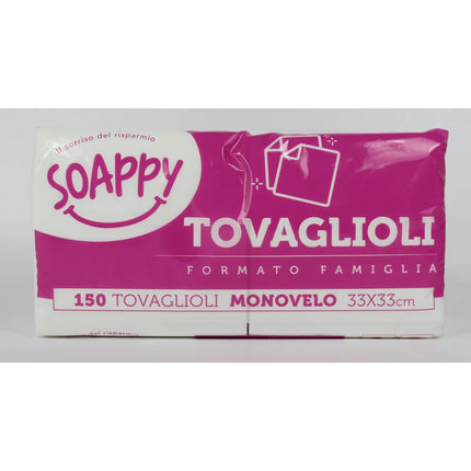 SOAPPY TOVAGLIOLI 33x33 1 VELO 150 PEZZI