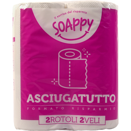 SOAPPY ASCIUGATUTTO 2 ROTOLI 2 VELI 44 STRAPPI