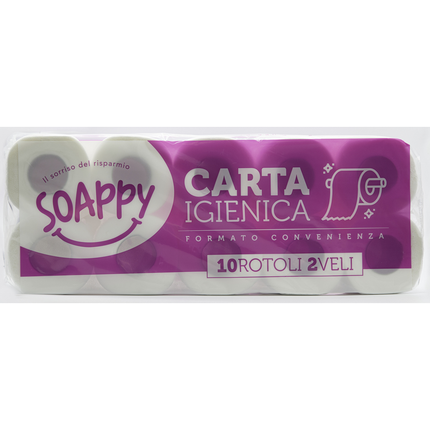 SOAPPY CARTA IGIENICA 10 ROTOLI 2 VELI