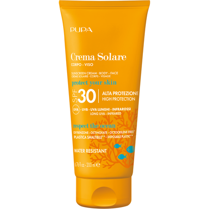 PUPA SOLARE CREMA CORPO, VISO SPF30 TUBO 200 ML