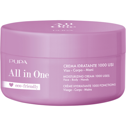 PUPA TRATTAMENTO CORPO ALL IN ONE CREMA IDRATANTE 1000 USI VISO CORPO MANI VASO 350 ML